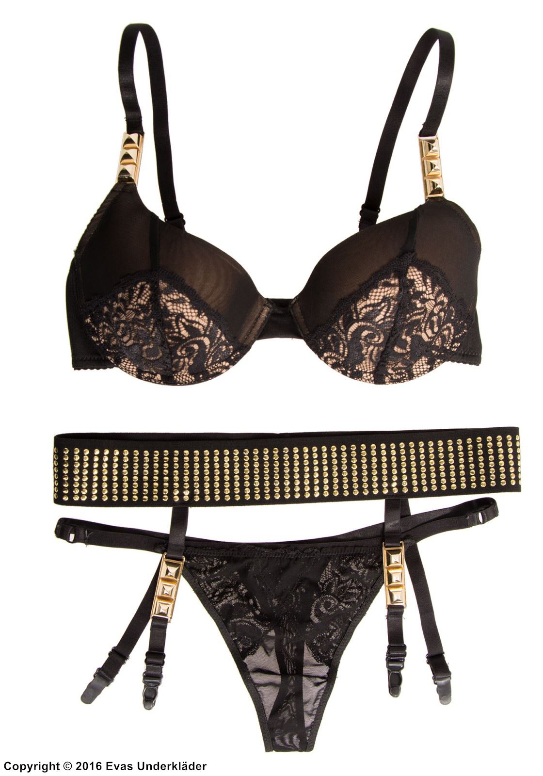 3-teiliges Dessous-Set